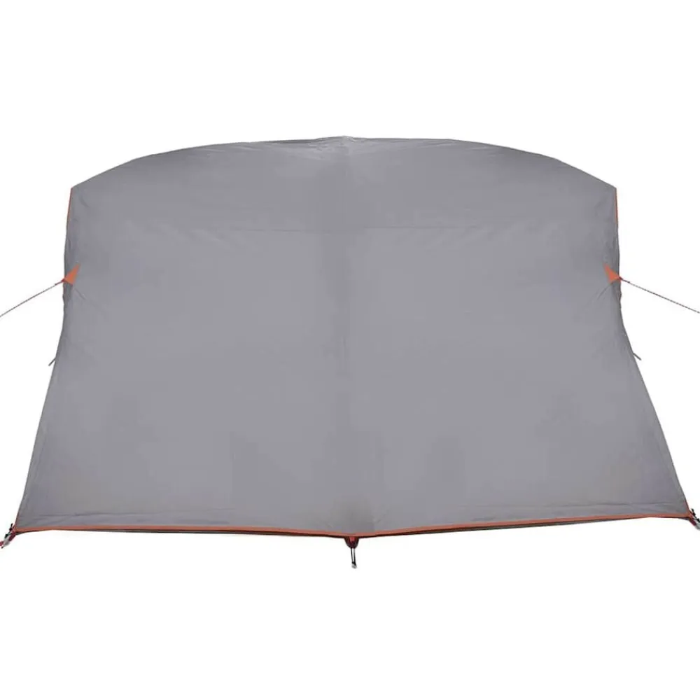vidaXL Tienda de camping 320 x 275 x 190 cm tafetán Gris y naranja New