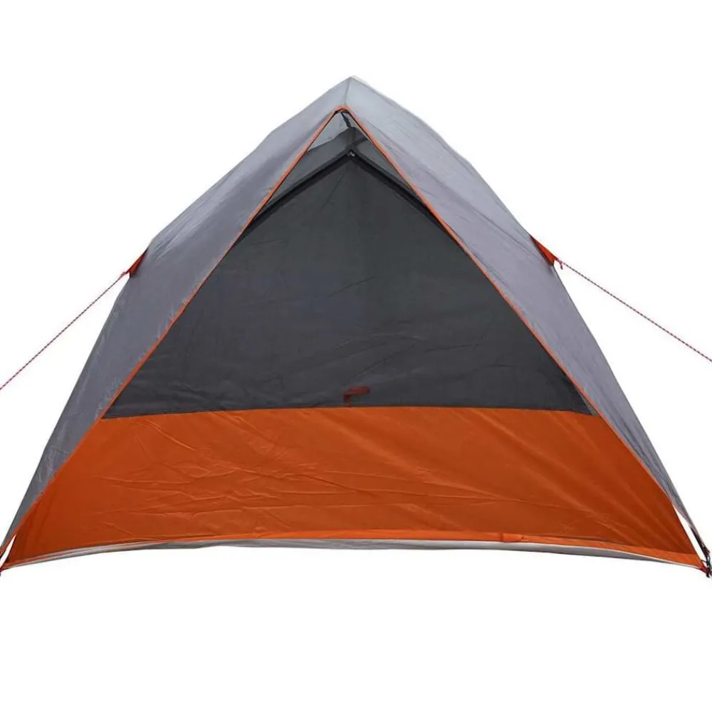 vidaXL Tienda de camping 320 x 275 x 190 cm tafetán Gris y naranja New
