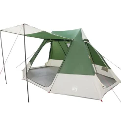 vidaXL Tienda de camping con techo 482 x 360 x 227 cm tafetán Verde Discount