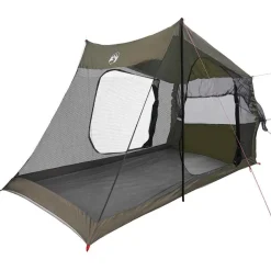 vidaXL Tienda de coche para 2 personas impermeable Verde oliva Online