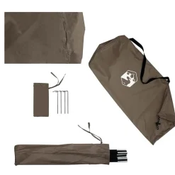 vidaXL Actividades Al Aire Libre-Tienda de ducha impermeable marrón