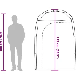 vidaXL Actividades Al Aire Libre-Tienda de ducha impermeable