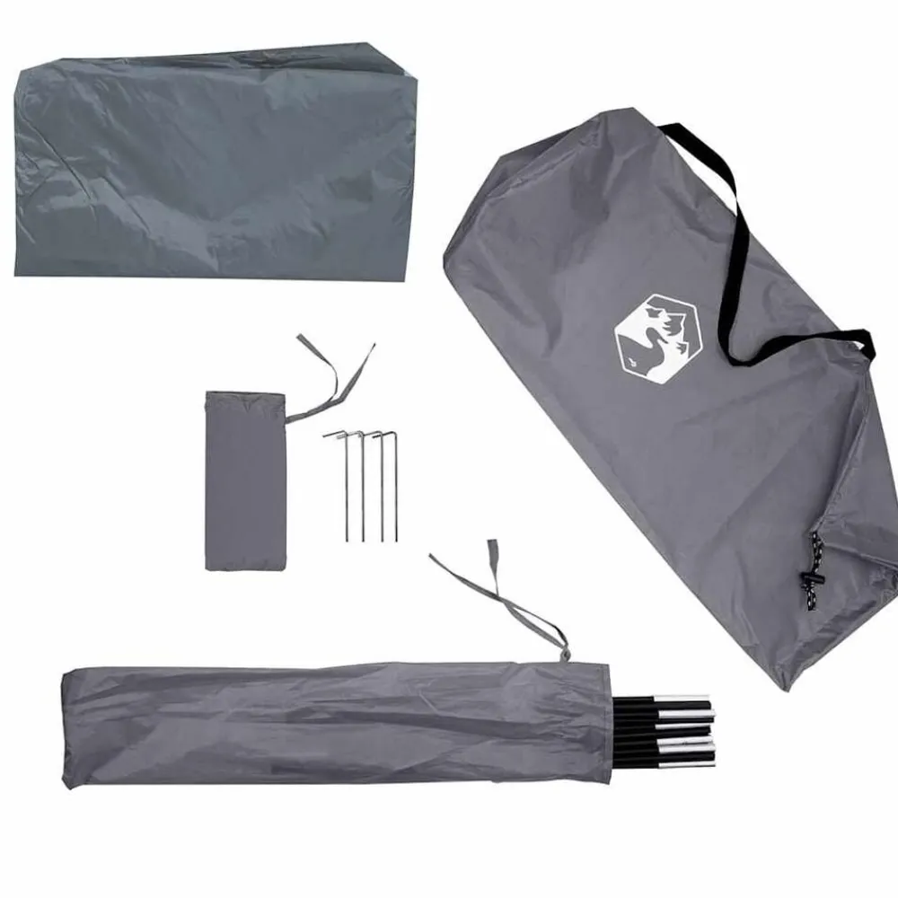 vidaXL Tienda de ducha impermeable Gris Hot