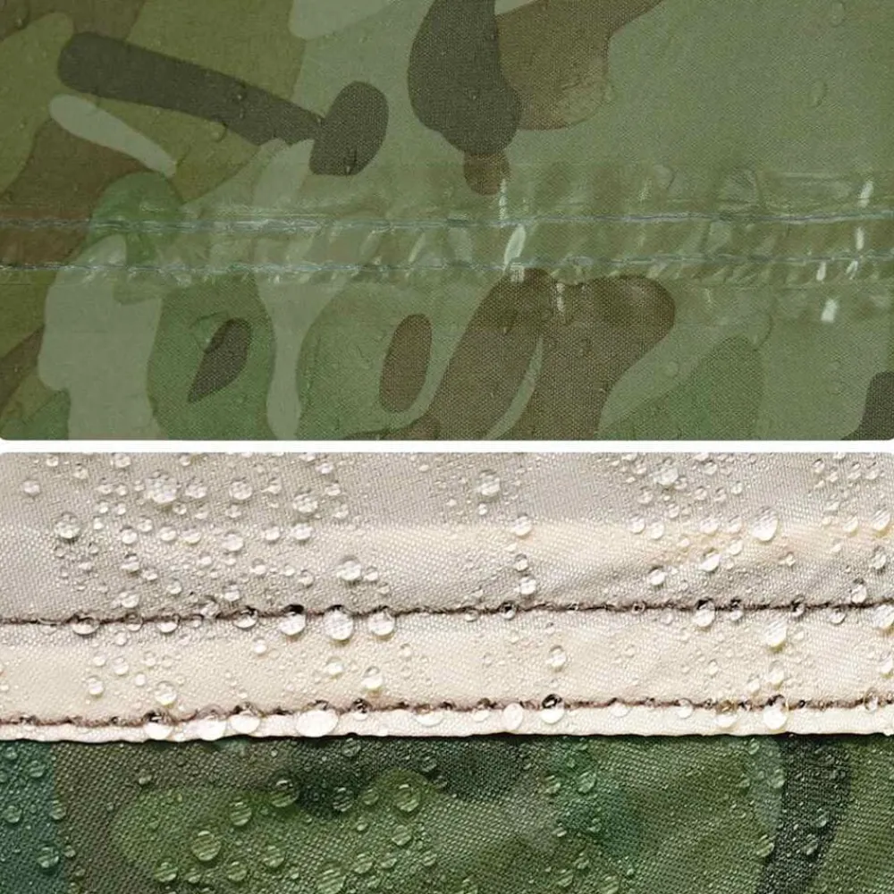 vidaXL Tienda de ducha para 2 personas impermeable Camuflaje Hot