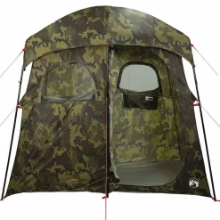 vidaXL Tienda de ducha para 2 personas impermeable Camuflaje Hot