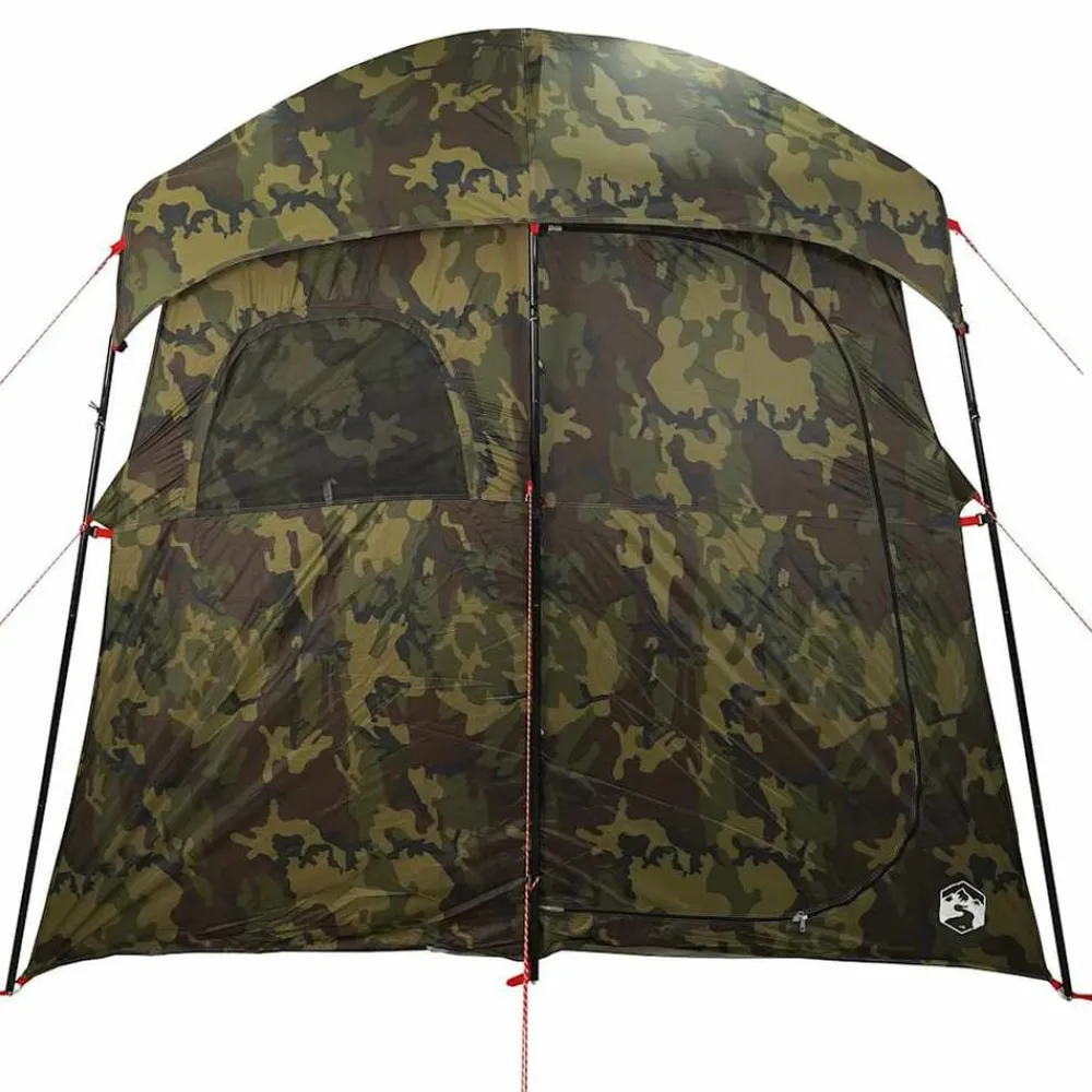 vidaXL Tienda de ducha para 2 personas impermeable Camuflaje Hot