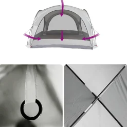 vidaXL Actividades Al Aire Libre-Tienda de fiesta impermeable