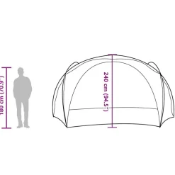 vidaXL Actividades Al Aire Libre-Tienda de fiesta impermeable