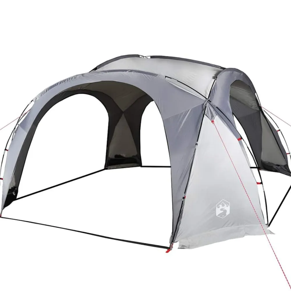 vidaXL Tienda de fiesta impermeable blanco y Gris Outlet