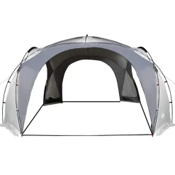 vidaXL Tienda de fiesta impermeable blanco y Gris Outlet