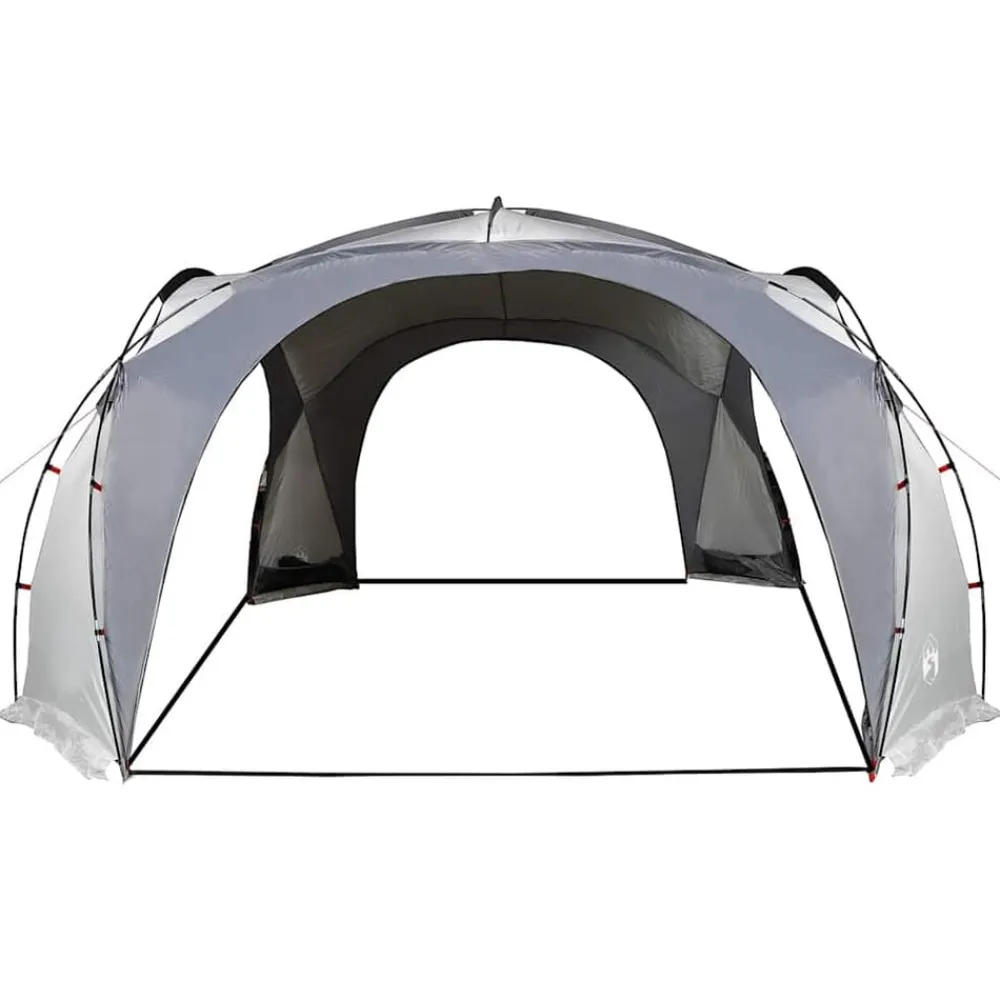 vidaXL Tienda de fiesta impermeable blanco y Gris Outlet
