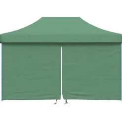 vidaXL Tienda de fiesta plegable Pop-Up con 4 paredes laterales Verde