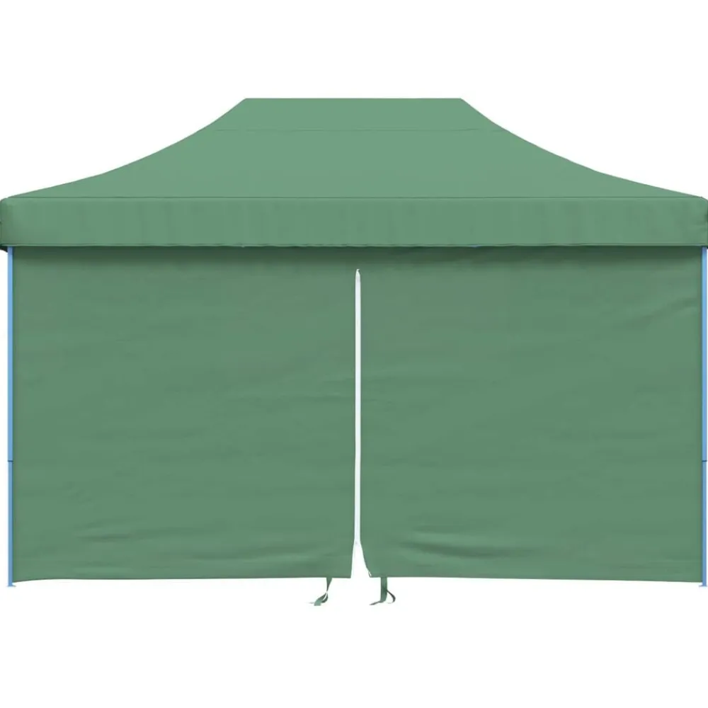 vidaXL Tienda de fiesta plegable Pop-Up con 4 paredes laterales Verde
