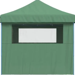 vidaXL Tienda de fiesta plegable Pop-Up con 4 paredes laterales Verde