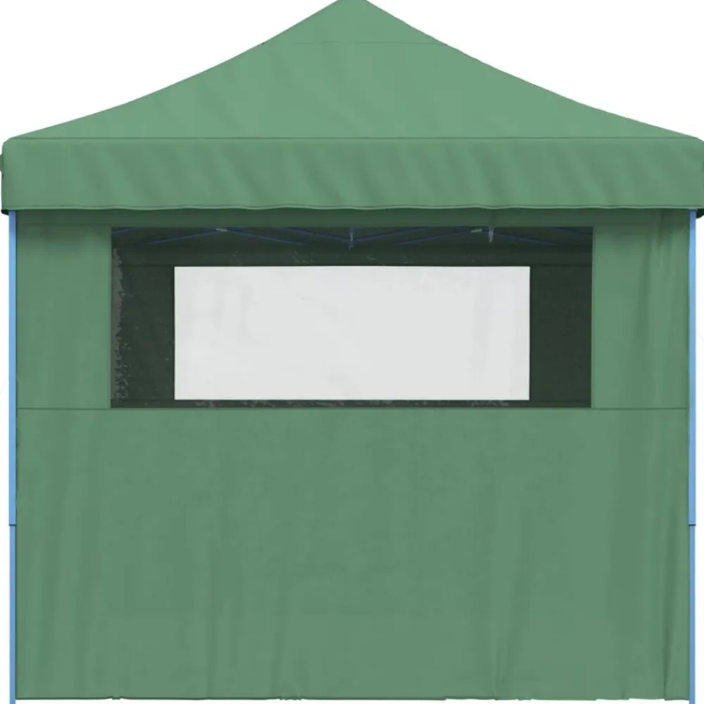 vidaXL Tienda de fiesta plegable Pop-Up con 4 paredes laterales Verde