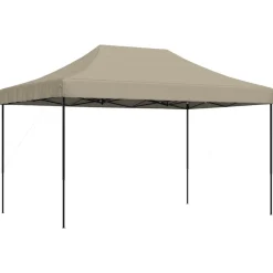 vidaXL Tienda de fiesta plegable Pop-Up taupe 440x292x315 cm Taupé