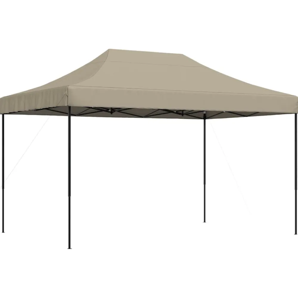 vidaXL Tienda de fiesta plegable Pop-Up taupe 440x292x315 cm Taupé