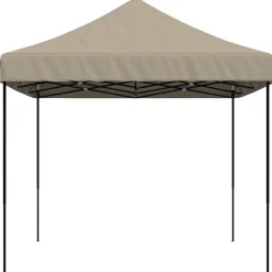 vidaXL Tienda de fiesta plegable Pop-Up taupe 440x292x315 cm Taupé
