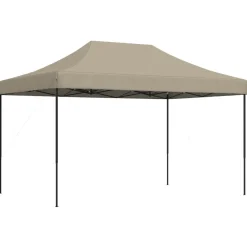 vidaXL Tienda de fiesta plegable Pop-Up taupe 440x292x315 cm Taupé