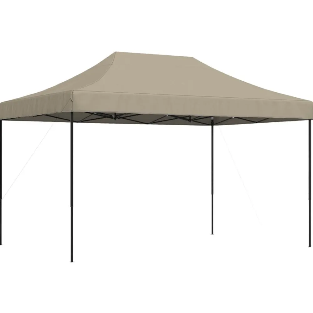 vidaXL Tienda de fiesta plegable Pop-Up taupe 440x292x315 cm Taupé