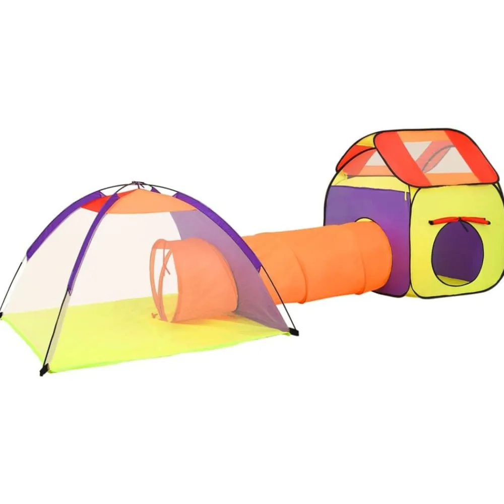 vidaXL Estructuras Para Juegos Al Aire Libre-Tienda de juego de niños con 250 bolas multicolor 338x123x111cm