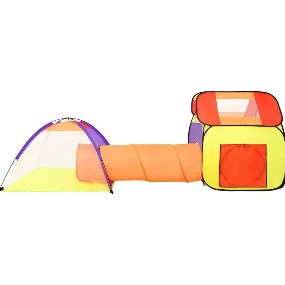 vidaXL Estructuras Para Juegos Al Aire Libre-Tienda de juego de niños con 250 bolas multicolor 338x123x111cm