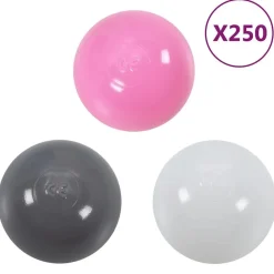 vidaXL Estructuras Para Juegos Al Aire Libre-Tienda de juego de niños con 250 bolas multicolor 190x264x90 cm