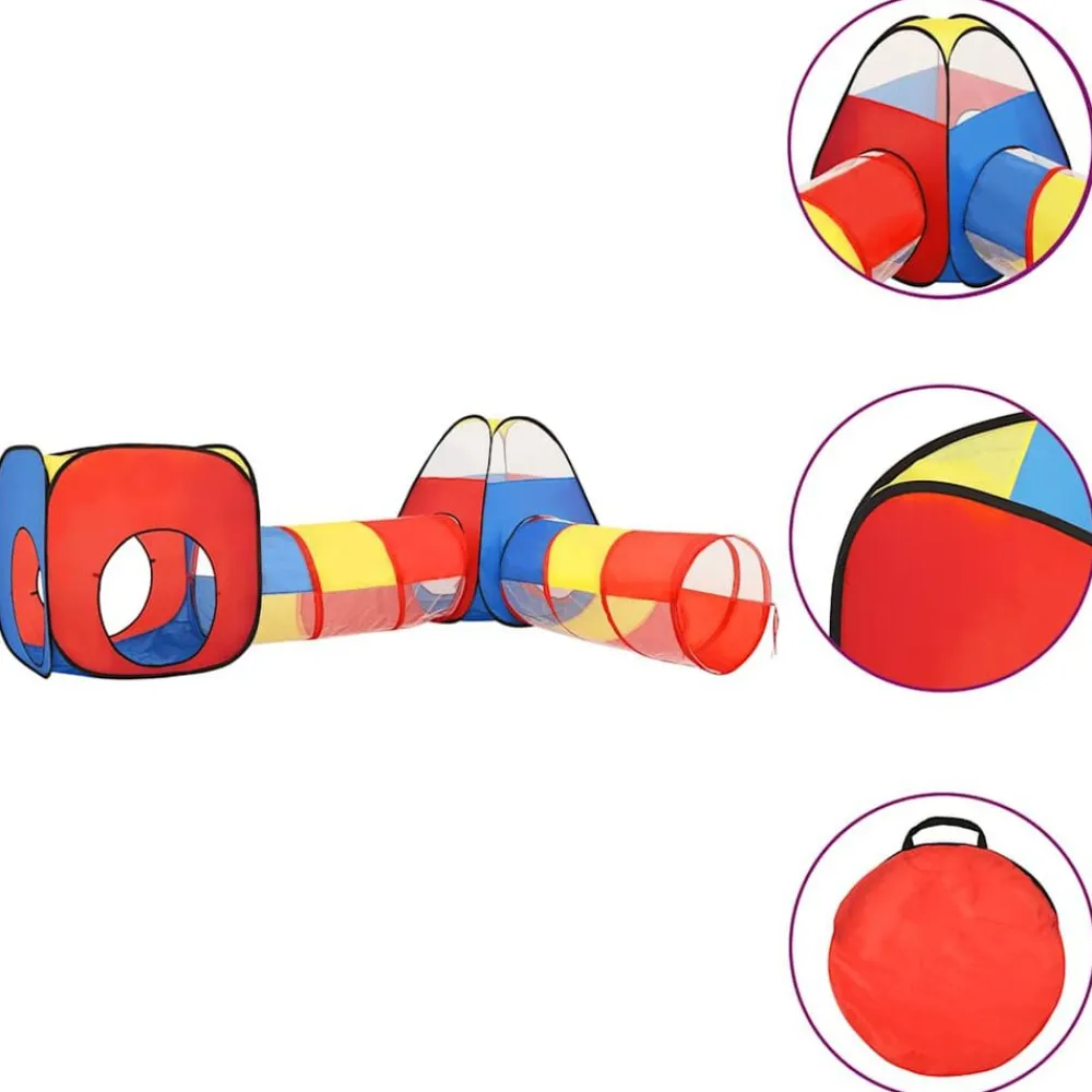 vidaXL Estructuras Para Juegos Al Aire Libre-Tienda de juego de niños con 250 bolas 190x264x90 cm