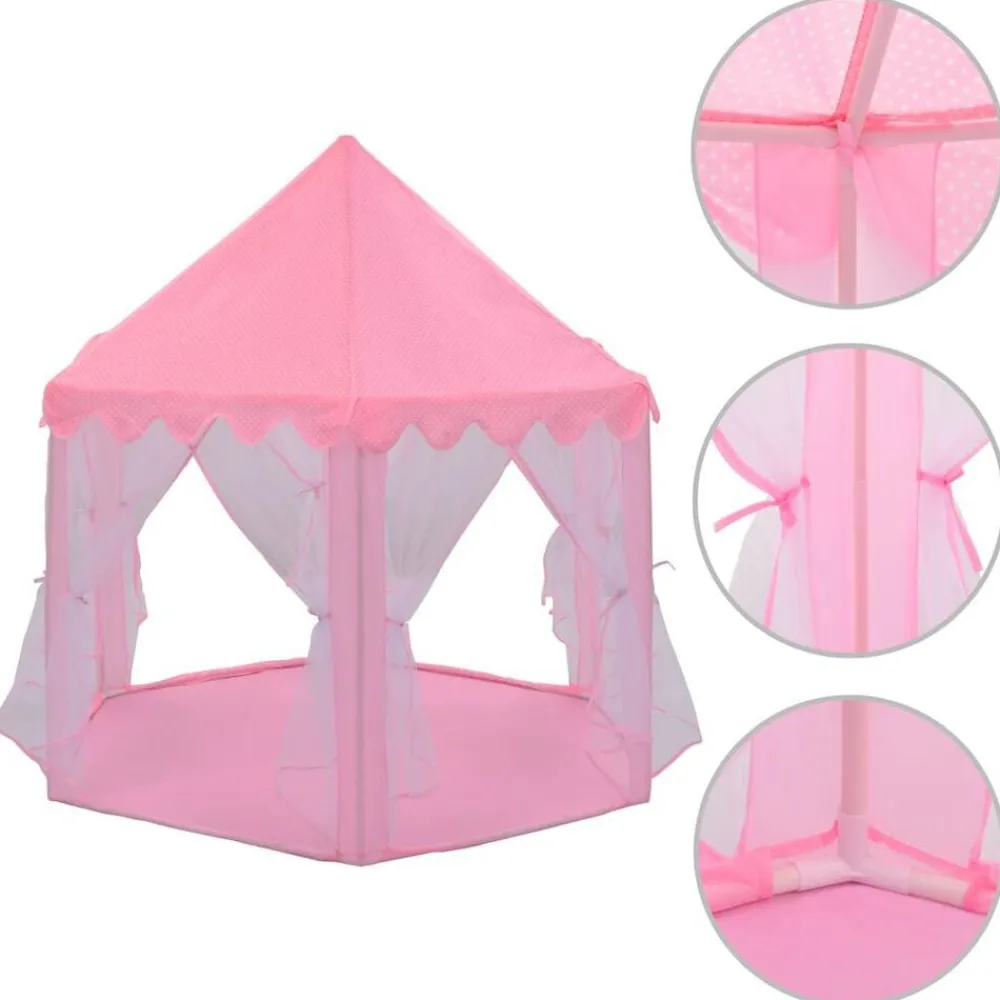 vidaXL Tienda de juegos de princesa rosa Hot
