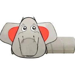 vidaXL Estructuras Para Juegos Al Aire Libre-Tienda de juegos diseño de elefante 250 bolas gris 174x86x101cm