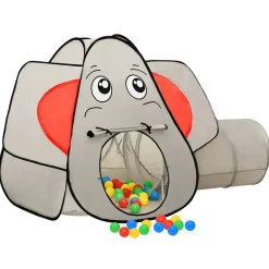 vidaXL Estructuras Para Juegos Al Aire Libre-Tienda de juegos elefante gris 174x86x101 cm