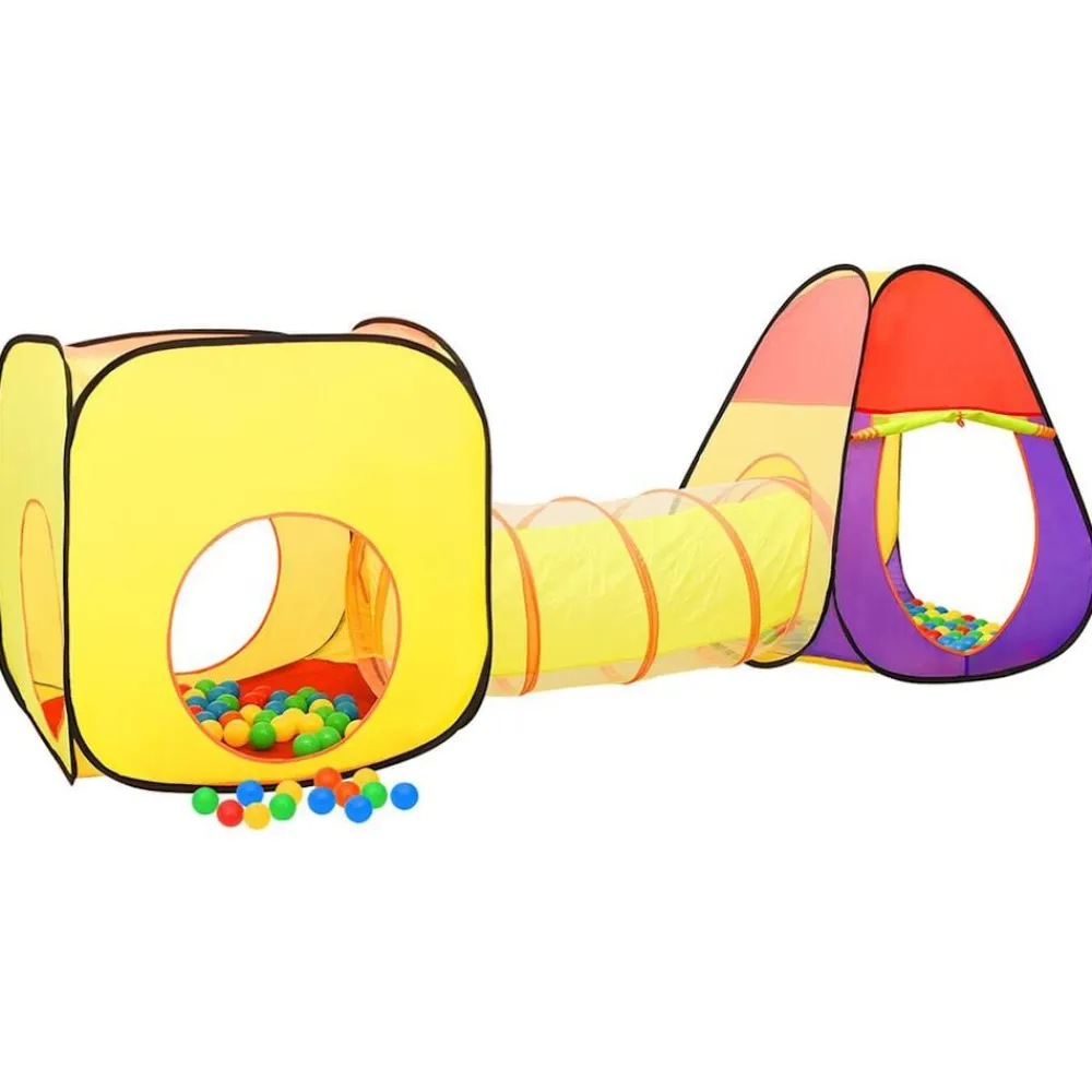 vidaXL Tienda de juegos niños con 250 bolas 255x80x100cm Multicolor Sale