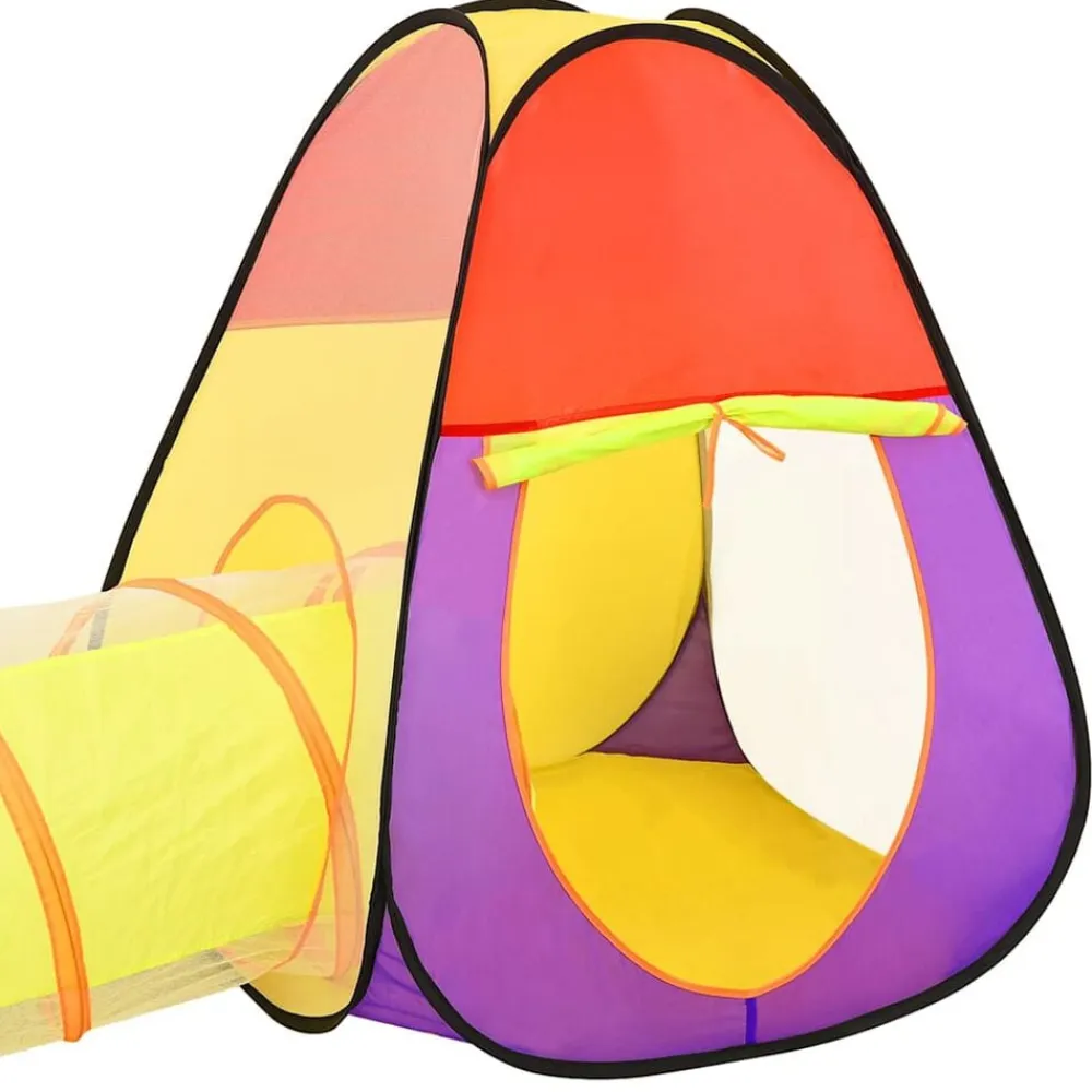 vidaXL Estructuras Para Juegos Al Aire Libre-Tienda de juegos niños con 250 bolas multicolor 255x80x100cm