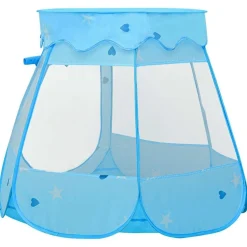 vidaXL Estructuras Para Juegos Al Aire Libre-Tienda de juegos para niños con 250 bolas azul 102x102x82 cm