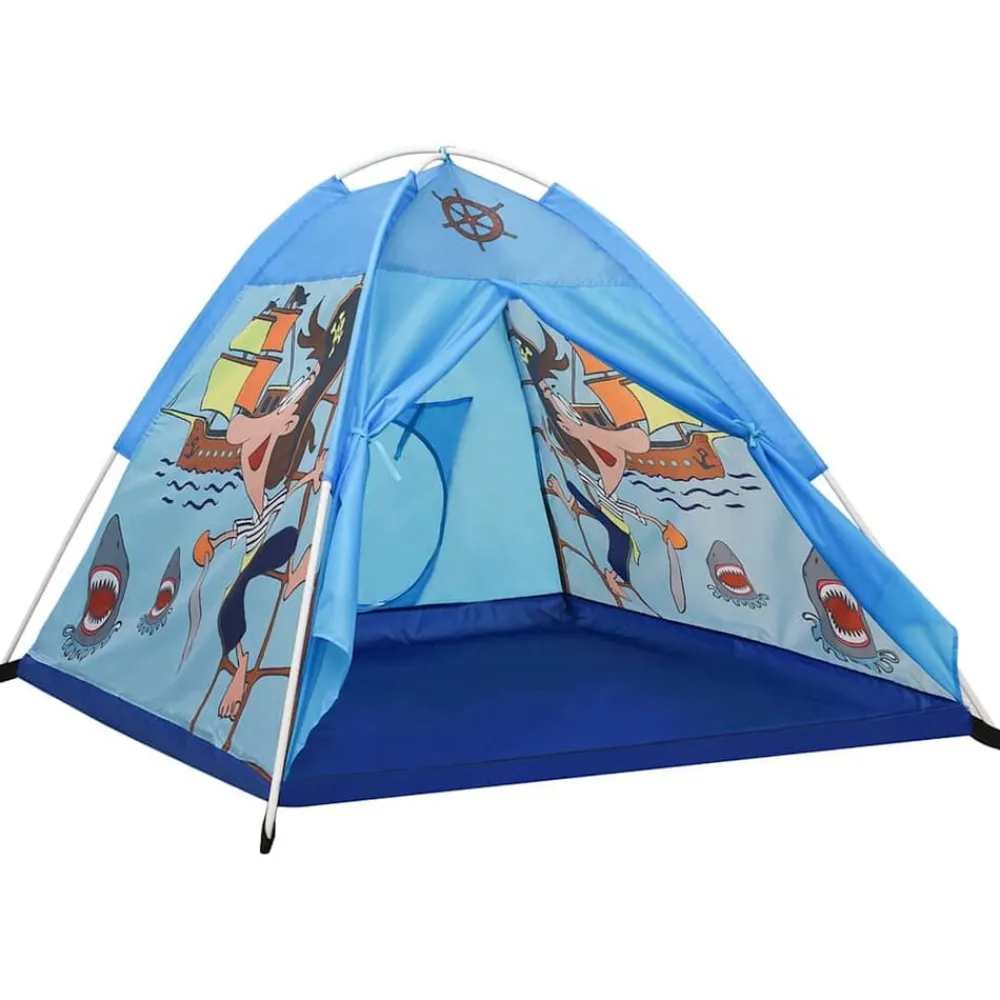 vidaXL Estructuras Para Juegos Al Aire Libre-Tienda de juegos para niños con 250 bolas azul 120x120x90 cm