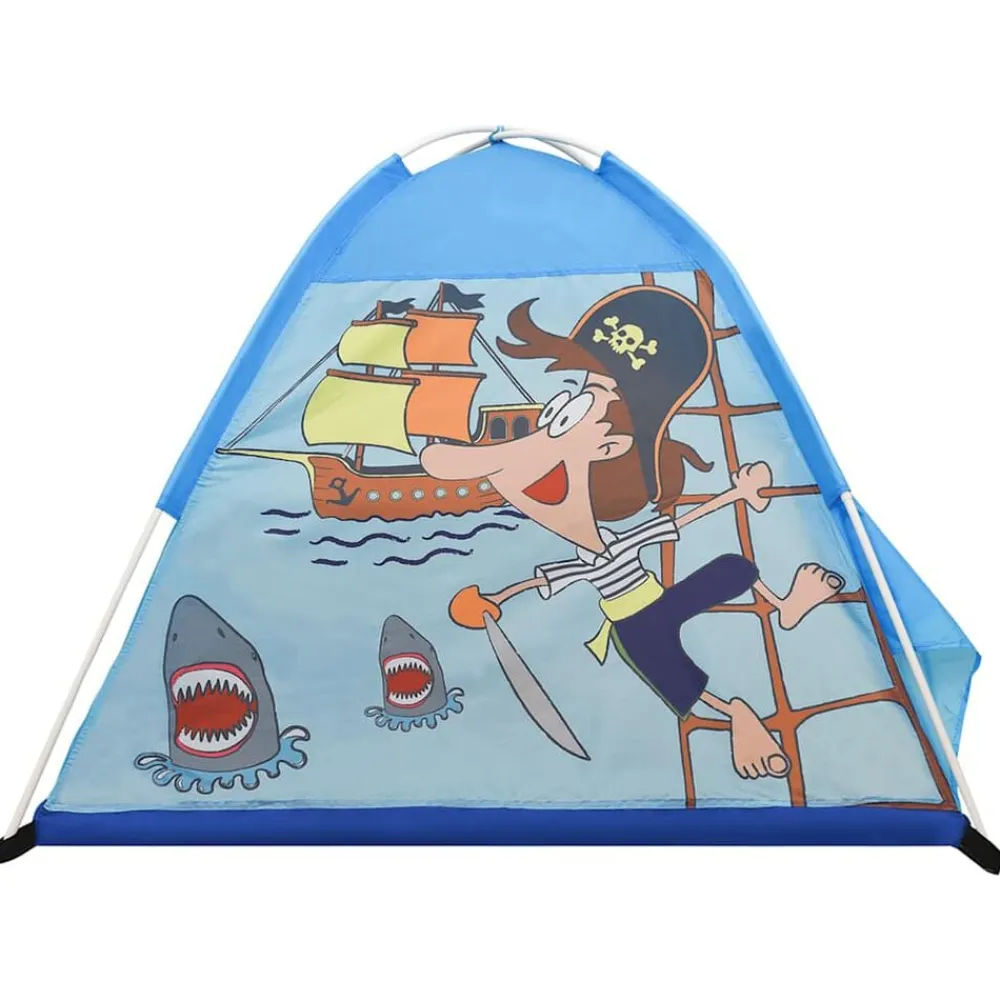vidaXL Estructuras Para Juegos Al Aire Libre-Tienda de juegos para niños con 250 bolas azul 120x120x90 cm