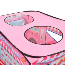 vidaXL Estructuras Para Juegos Al Aire Libre-Tienda de juegos para niños con 250 bolas rosa 70x112x70 cm