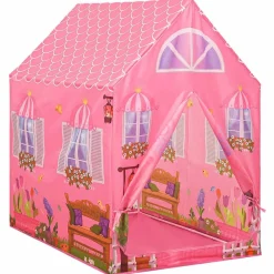 vidaXL Estructuras Para Juegos Al Aire Libre-Tienda de juegos para niños rosa 69x94x104 cm