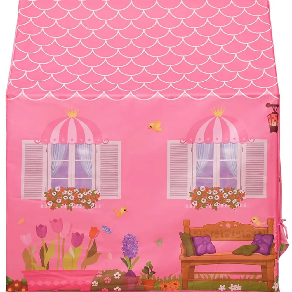 vidaXL Estructuras Para Juegos Al Aire Libre-Tienda de juegos para niños rosa 69x94x104 cm