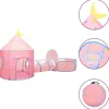 vidaXL Tienda de juegos para niños rosa 301x120x128 cm Discount