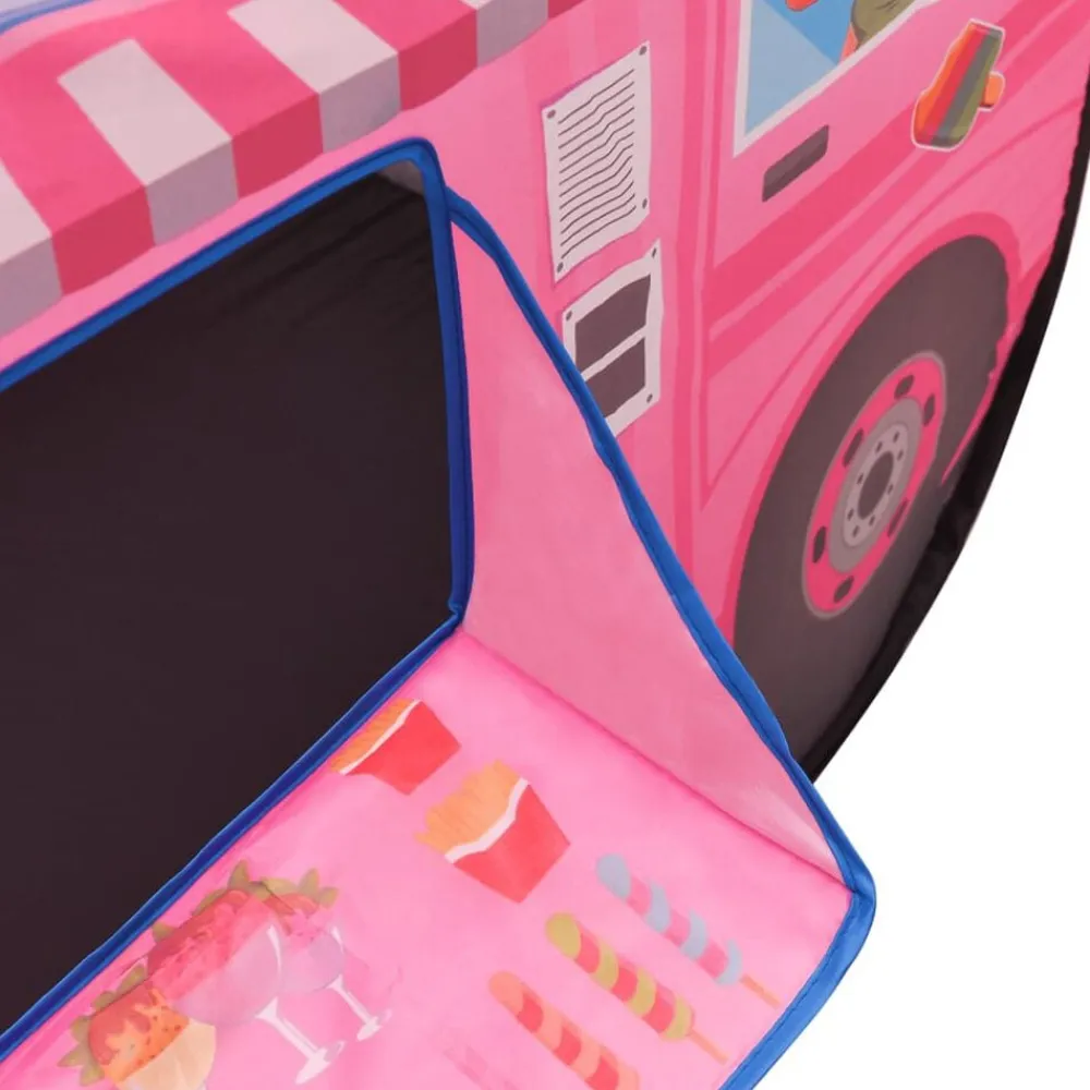 vidaXL Estructuras Para Juegos Al Aire Libre-Tienda de juegos para niños con 250 bolas rosa 70x112x70 cm