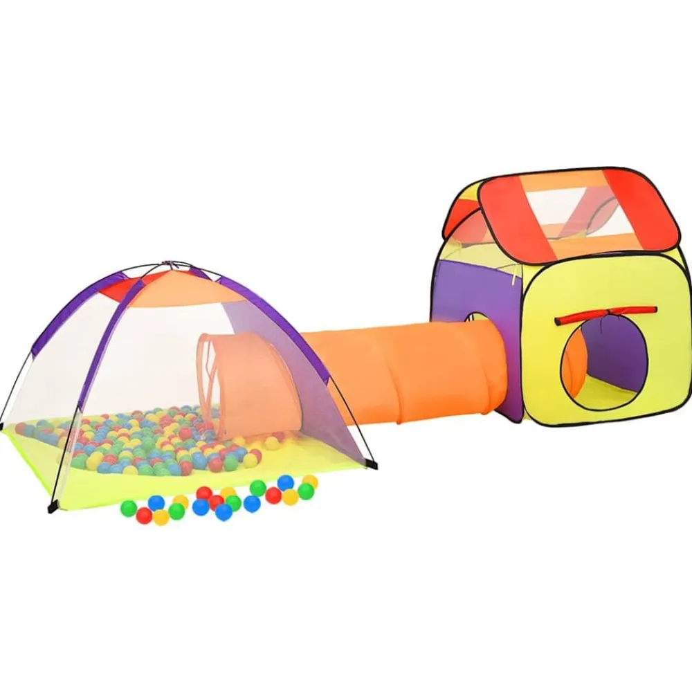 vidaXL Estructuras Para Juegos Al Aire Libre-Tienda de juegos para niños multicolor 338x123x111 cm