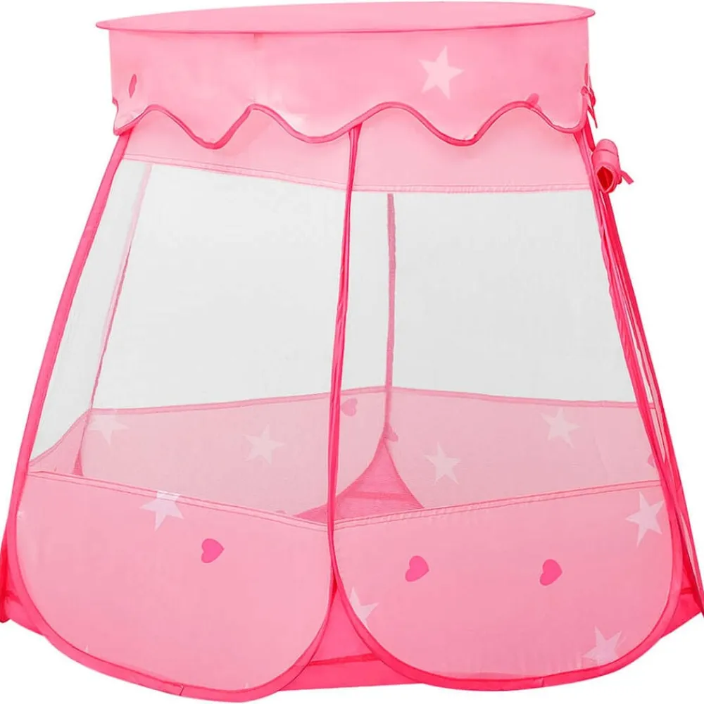 vidaXL Tienda de juegos para niños con 250 bolas rosa 102x102x82 cm Multicolor 2