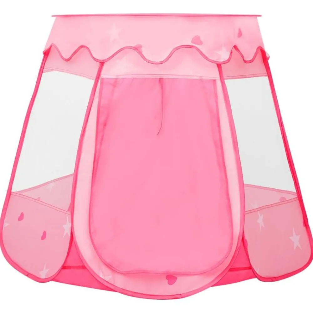 vidaXL Tienda de juegos para niños con 250 bolas rosa 102x102x82 cm Multicolor 2
