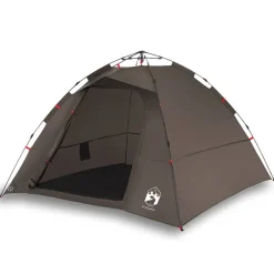 vidaXL Tienda de pesca 4 personas apertura rápida marrón Marr&oacute;n Hot