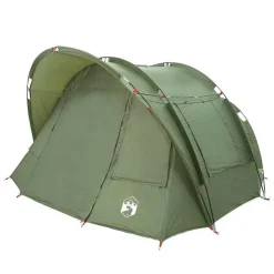 vidaXL Tienda de pesca 2 personas impermeable oliva Verde