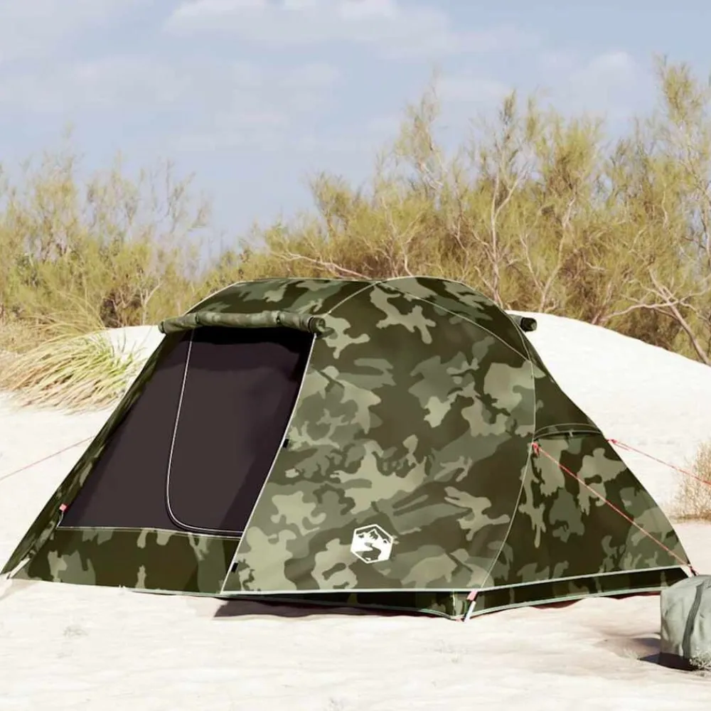 vidaXL Tienda de pesca para 3 personas impermeable Camuflaje Online