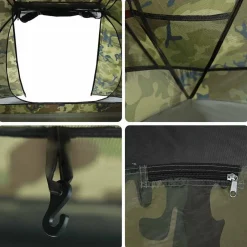 vidaXL Tienda de pesca para 3 personas impermeable Camuflaje Online