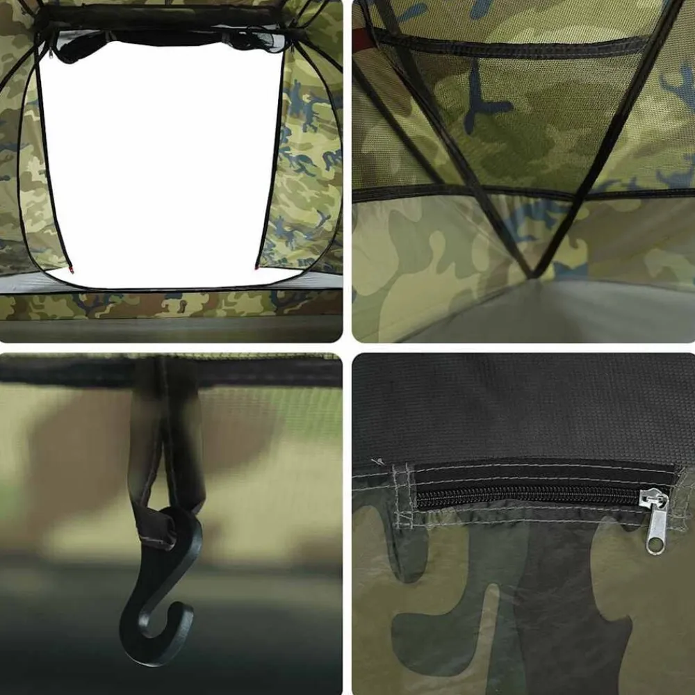 vidaXL Tienda de pesca para 3 personas impermeable Camuflaje Online