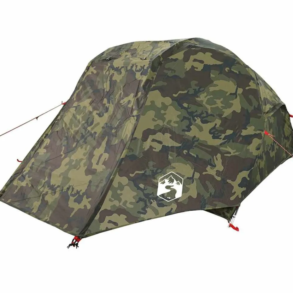 vidaXL Tienda de pesca para 3 personas impermeable Camuflaje Online